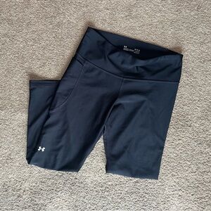 Under Armour HeatGear Compression Leggings Women’s Large Black Pocket